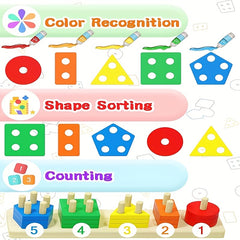 Montessori Wooden Sorting Stacking Toys