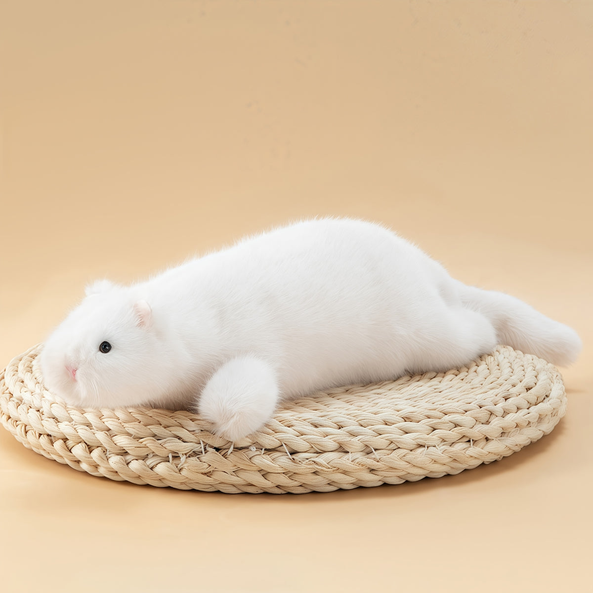 Plush Squirrel Toy Soft Faux Fur Fun Kids Gift Grey Brown