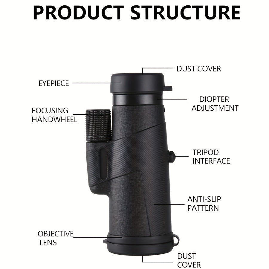 High Definition High Power Outdoor Waterproof Monocular