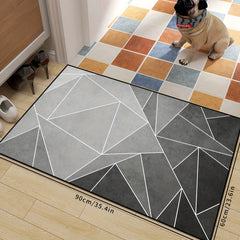Modern Geometric Welcome Doormat Non slip Outdoor Indoor Door Mat