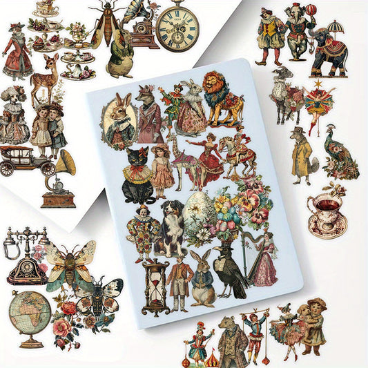 50pcs Animal Stickers Waterproof Vinyl Sticker for Water Bottle Laptop