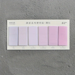 120pcs Washi Sticky Notes 6 Colors x 6 for Students & Office Supplies