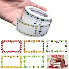 250 All Purpose Star Fruit Name Tag Stickers Roll