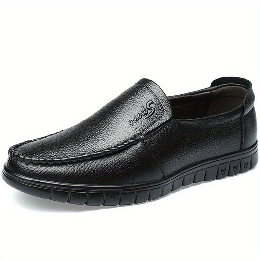 Men's Comfy Moc Toe Loafer Shoes Slip On Non-slip Shoes