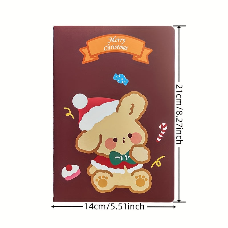 Christmas A5 Notebook Horizontal Line Subject Office Notepad