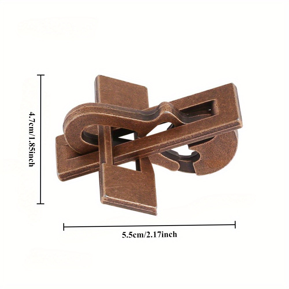 Classic Bronze Luban Locks Set - Logic Creativity Problem Solving