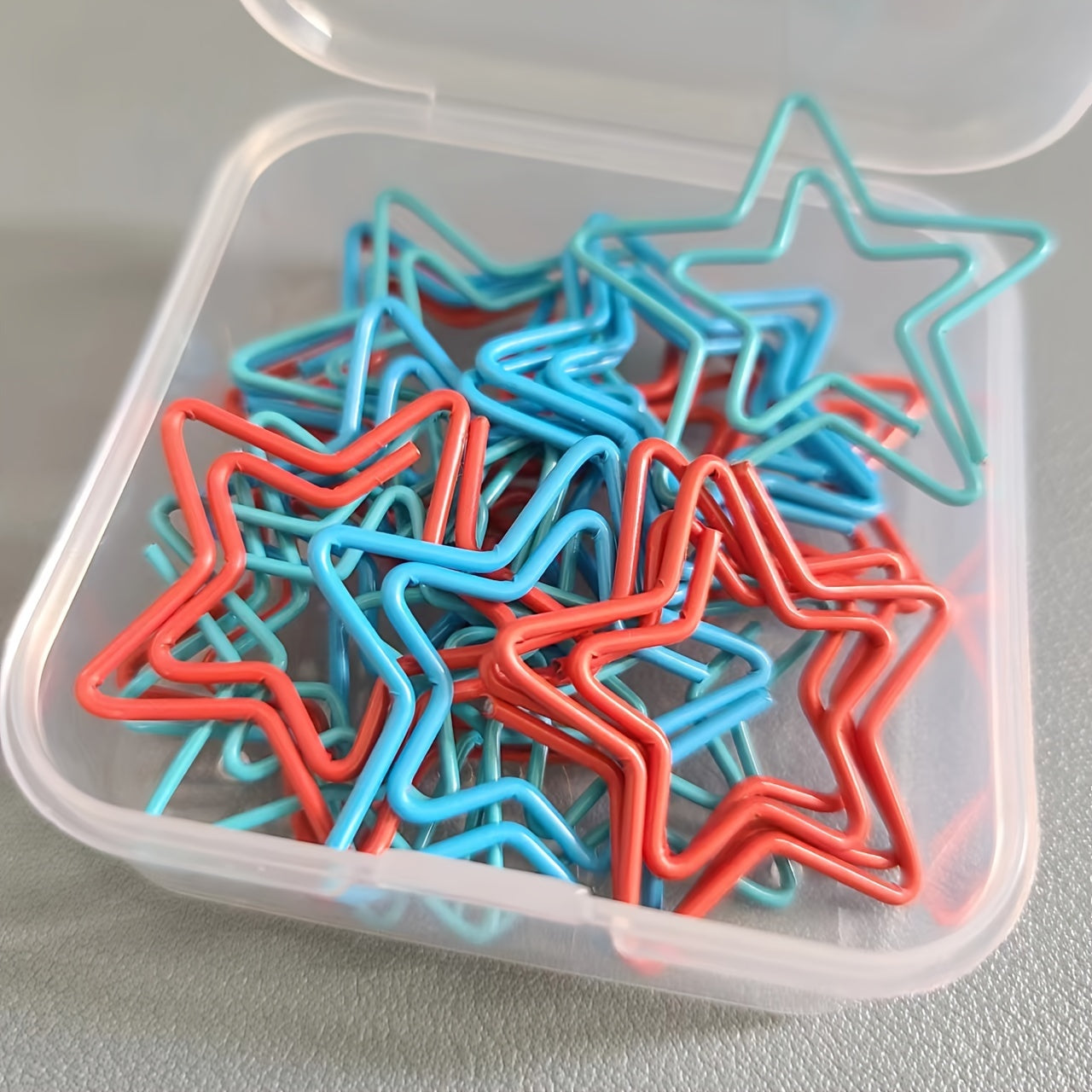 20pcs Star Shape Paper Clips Mixed Fun Office School Supplies
