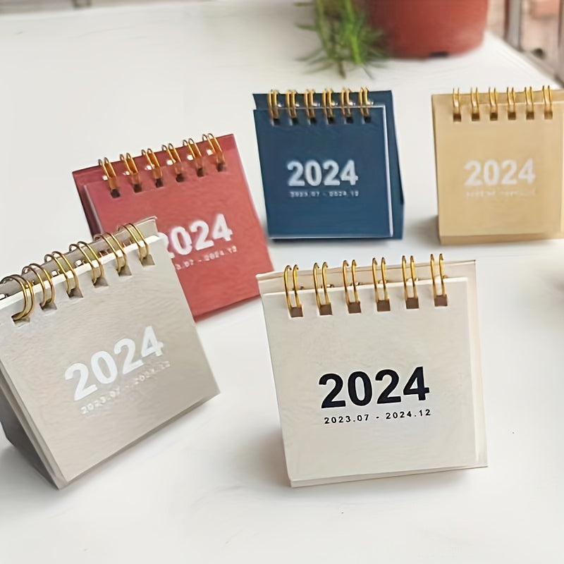 Small Desk Calendar July to December for Office Home School