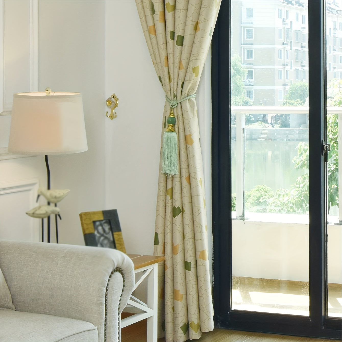 Geometric Block Printed Curtains for Stylish Home Decor