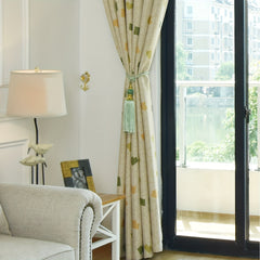 Geometric Block Printed Curtains for Stylish Home Decor