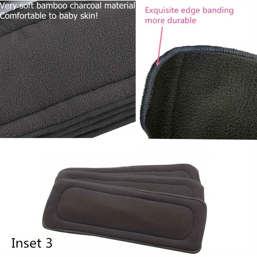 Reusable Baby Diaper Pad Charcoal Bamboo Insert
