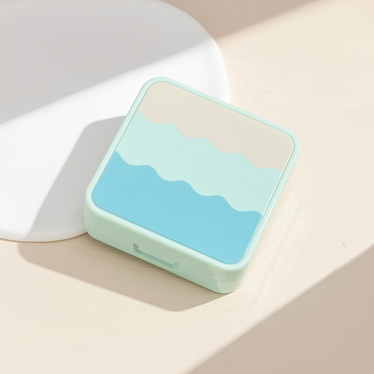 Wave Pattern Lens Case Minimalist Travel Lens Case Kit