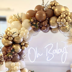 190 Piece Retro Balloon Chain Set for Parties and Weddings