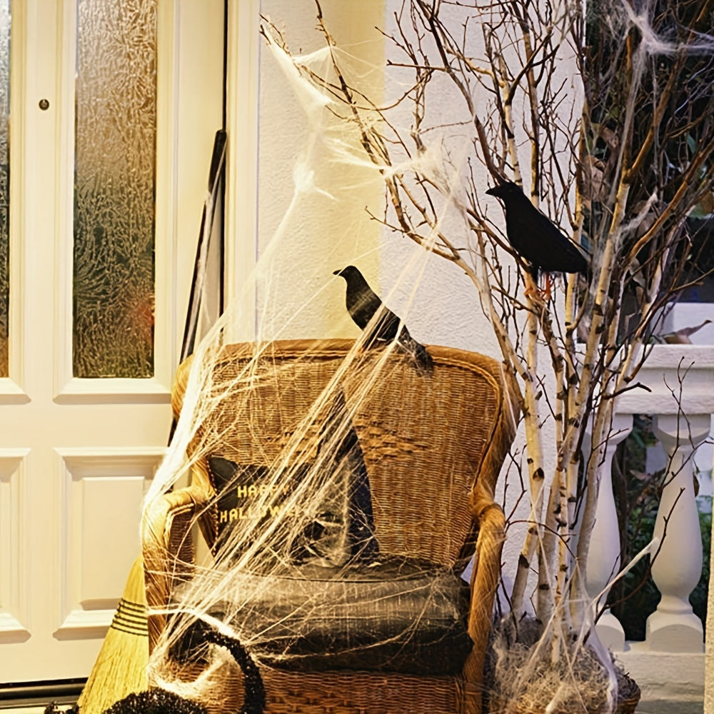Halloween Crow Ornament Simulation Crow Animal Model Bird Scary Toys