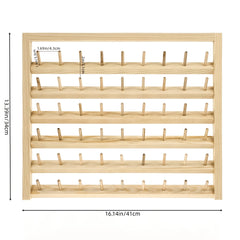 Wooden Thread Holder Wall Mounted Sewing Rack