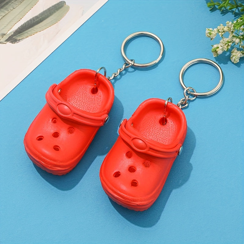Mini Clog Shoes Charm Keychain Handbag Backpack Purse Accessories