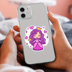 50 Princess Themed Stickers - Perfect for Decorating Desk, Wall, Notebook