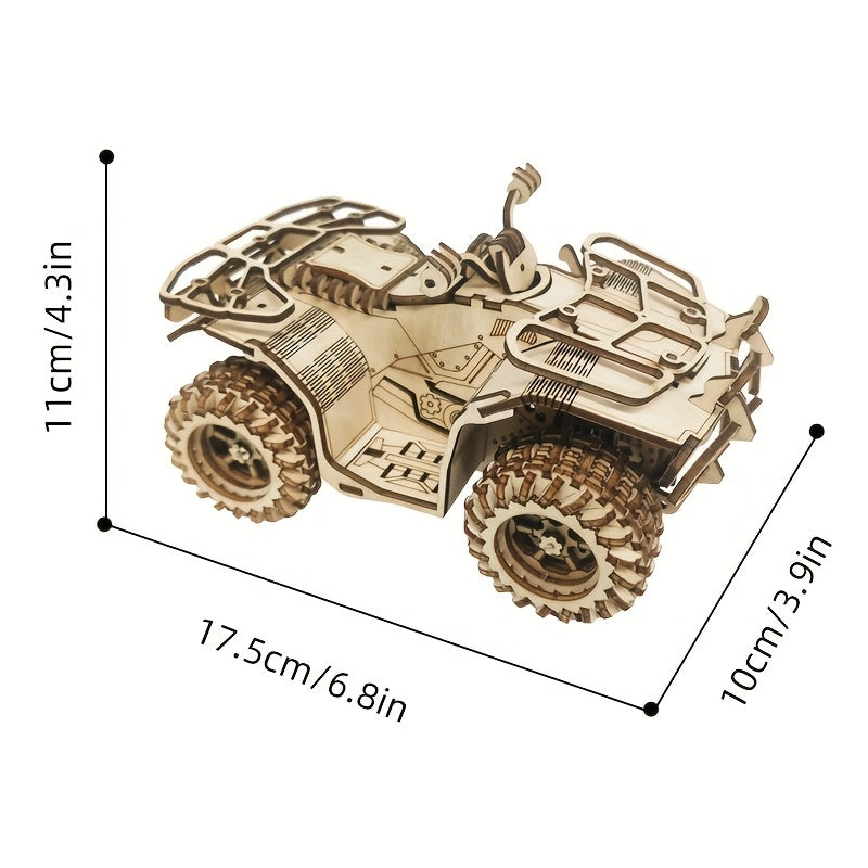Wooden Beach Motorcycle Toy - Creative Desktop Ornament
