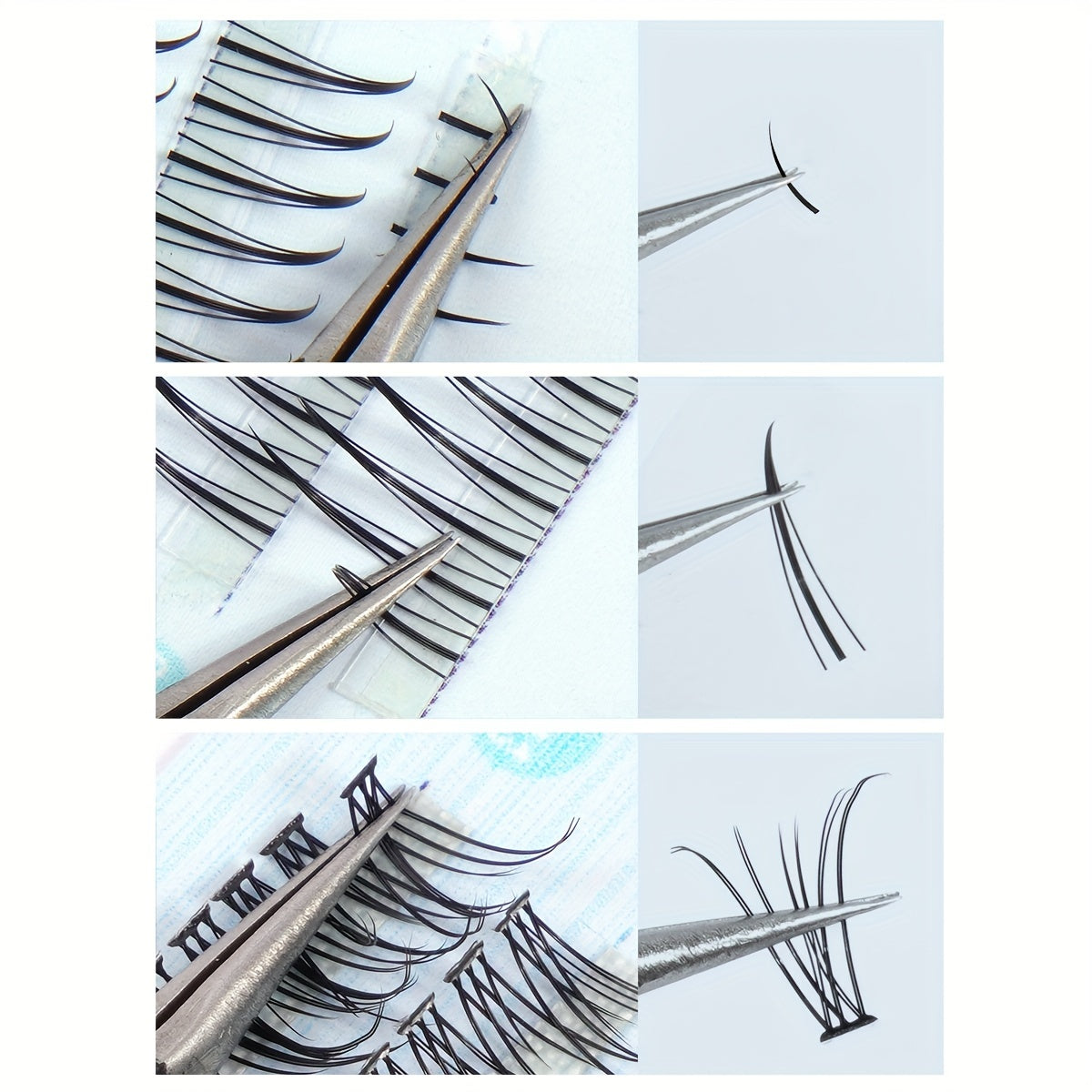 240pcs Cluster Lashes False Eyelashes Extension