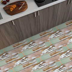 Wooden Patterned Floor Sticker | Waterproof Tile Sticker | 0.7mm Thickness