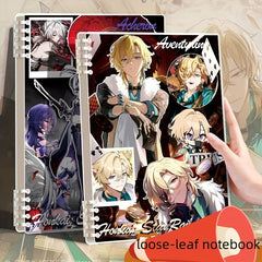 Anime A5 Loose Leaf Notebook Collapsing Iron Sand Golden High Level Peripheral