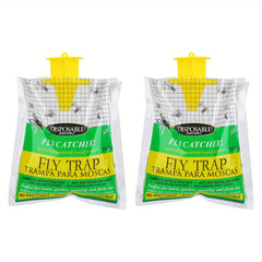 Outdoor Disposable Fly Trap Pest Control Yellow