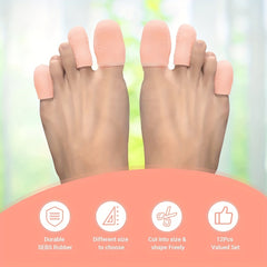 Breathable Silicone Toe Protectors for Runners & Foot Care