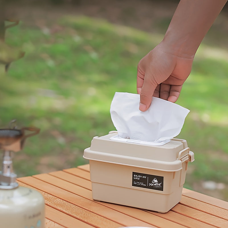 Outdoor Storage Box Portable Napkin Paper Tissue Storage Case