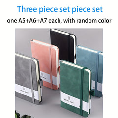 Mini Pocket Notebook with Pen Holder A6 A7 A5 Sizes