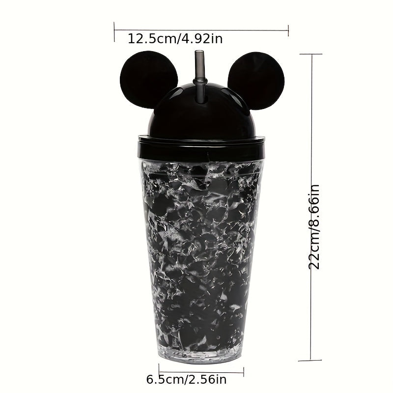 Mouse Shaped Lid Drinking Cup for Summer, Christmas, Halloween - Gift