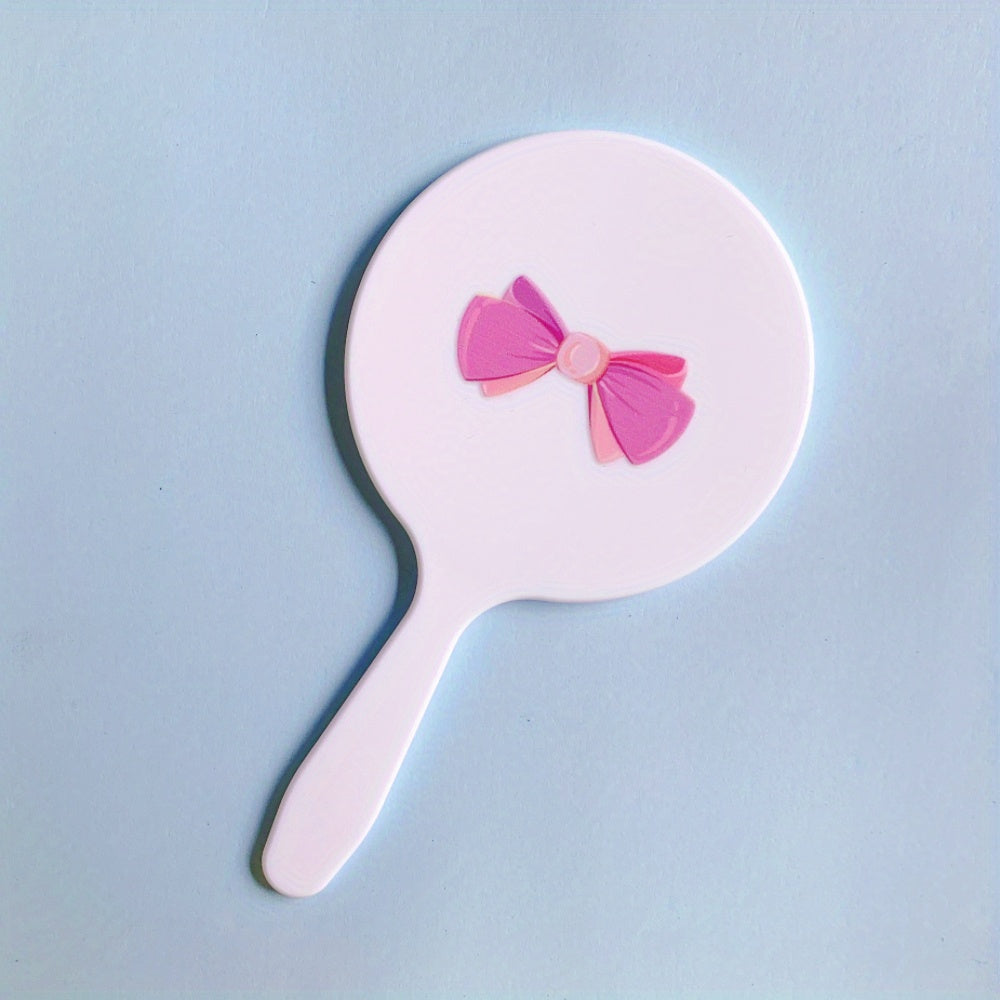 Cartoon Makeup Hand Mirror, Portable Cosmetic Touch up Mirror