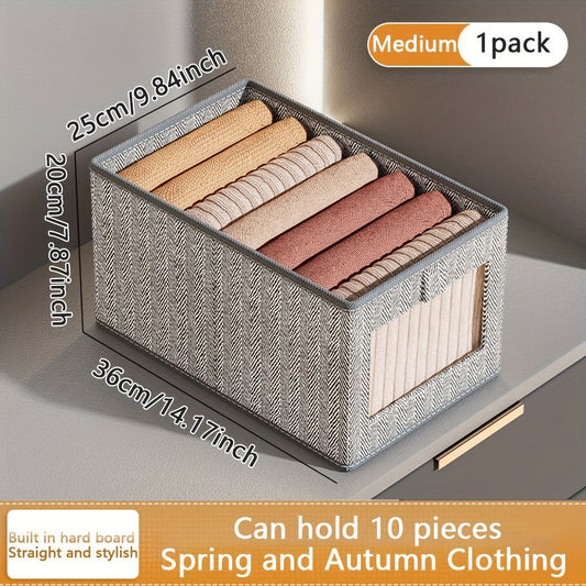1pc Drawer Type Storage Box for Bedroom Wardrobe Clothes Storage