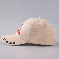 California Republic Baseball Cap Embroidery Unisex Anime Sun Hat