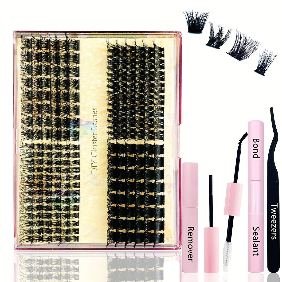 DIY Eyelashes Extension Kit With Lash Bond And Seal Mascara