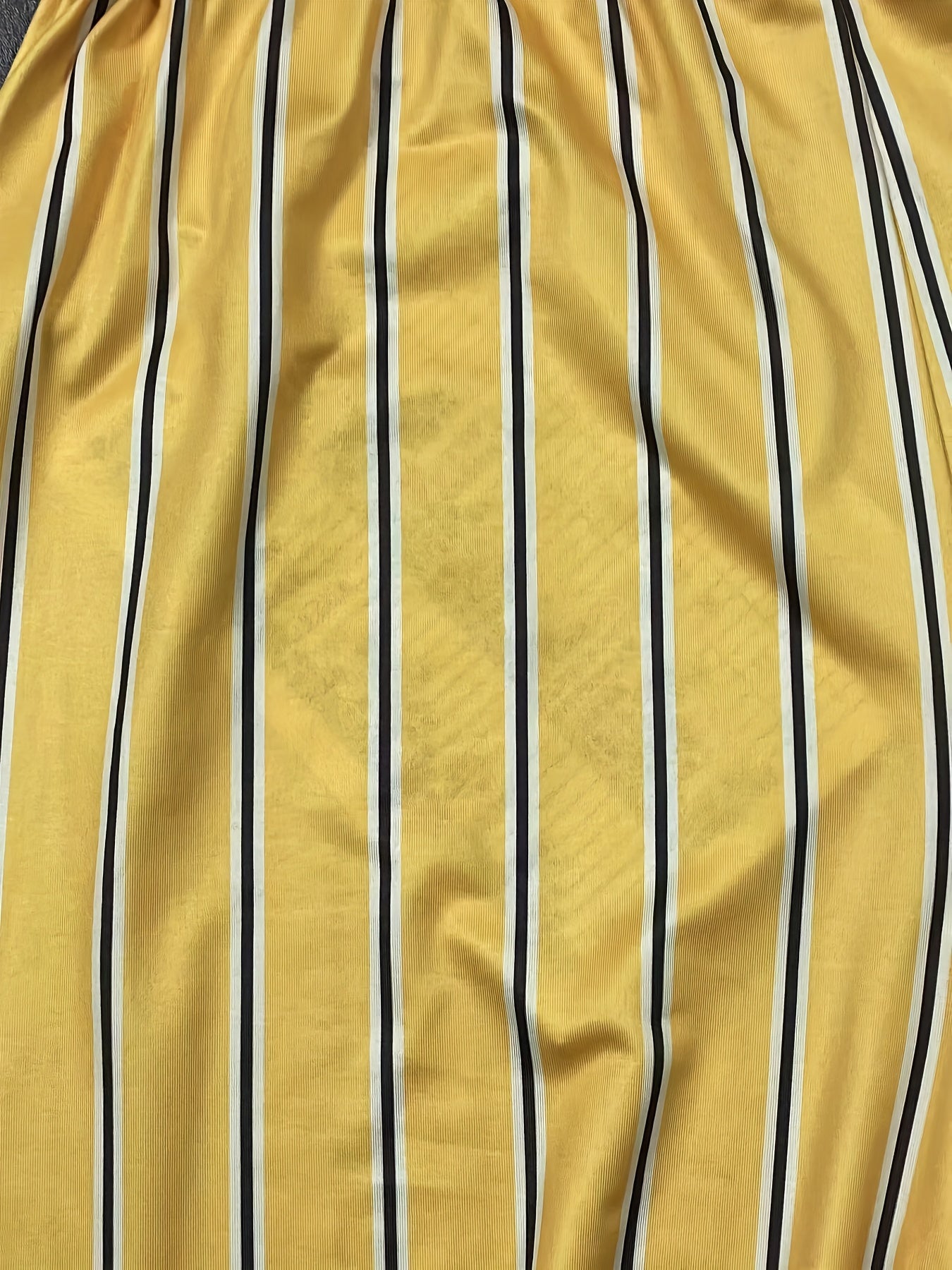 Women's Plus Stripe Print Flared Leg Trousers