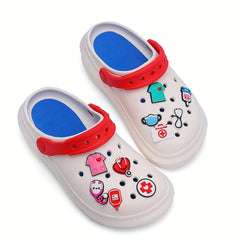34pcs Medical Series Shoe Charms For Clogs Bubble Slides Sandals PVC Sho...