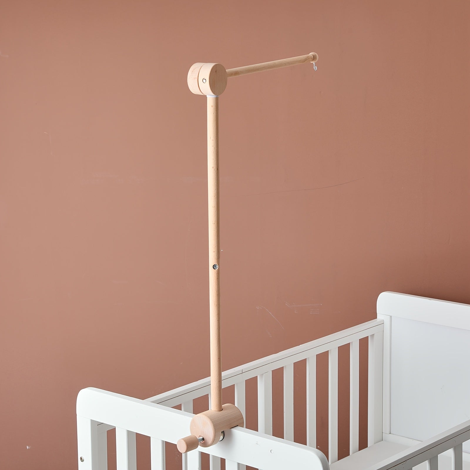 Adjustable Wooden Rotating Kids Bed Frame Khaki 18M Kids Bed Accessory