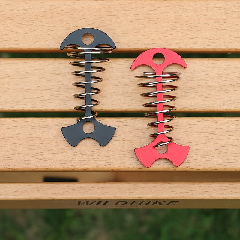 2pcs Outdoor Fishbone Nails Camping Tent Spring Nail