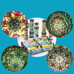 Stretchable Kaleidoscope Toy Vibrant Rotating Patterns for Kids