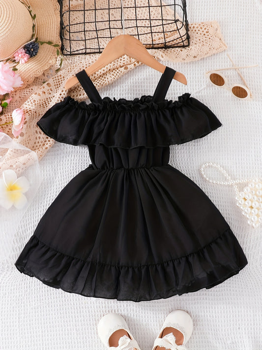 Girls Summer Suspender Princess Dress