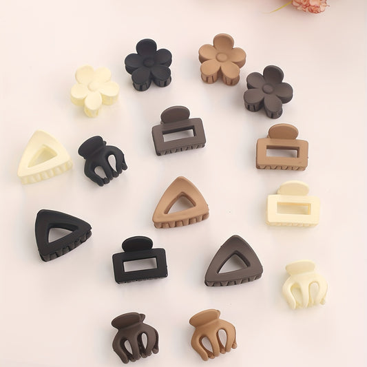 8pcs Mini Hair Claw Square Style Hair Clip Hair Accessories Women