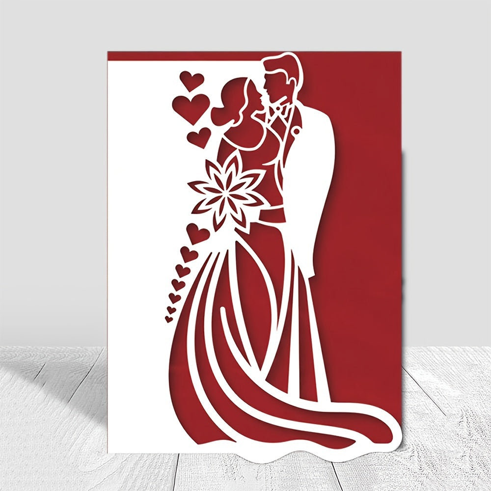 Wedding Couple Border Metal Cutting Dies Stencils DIY Scrapbooking Decorative