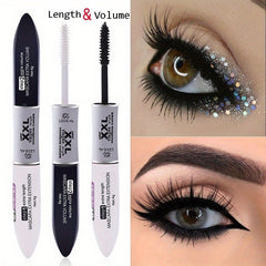 Double Ended & 3D Fiber Mascara Waterproof Lengthening & Volumizing
