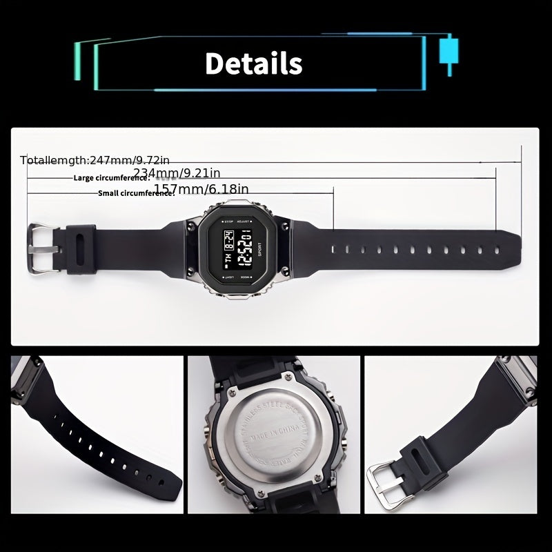 Waterproof Sports Belt Hand Light Watch