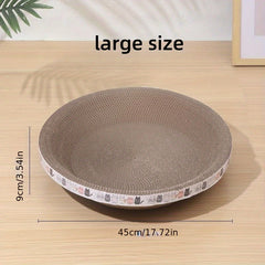Durable Cat Scratching Pad Bowl Shape Corrugated Paper Cat Scratcher Toy