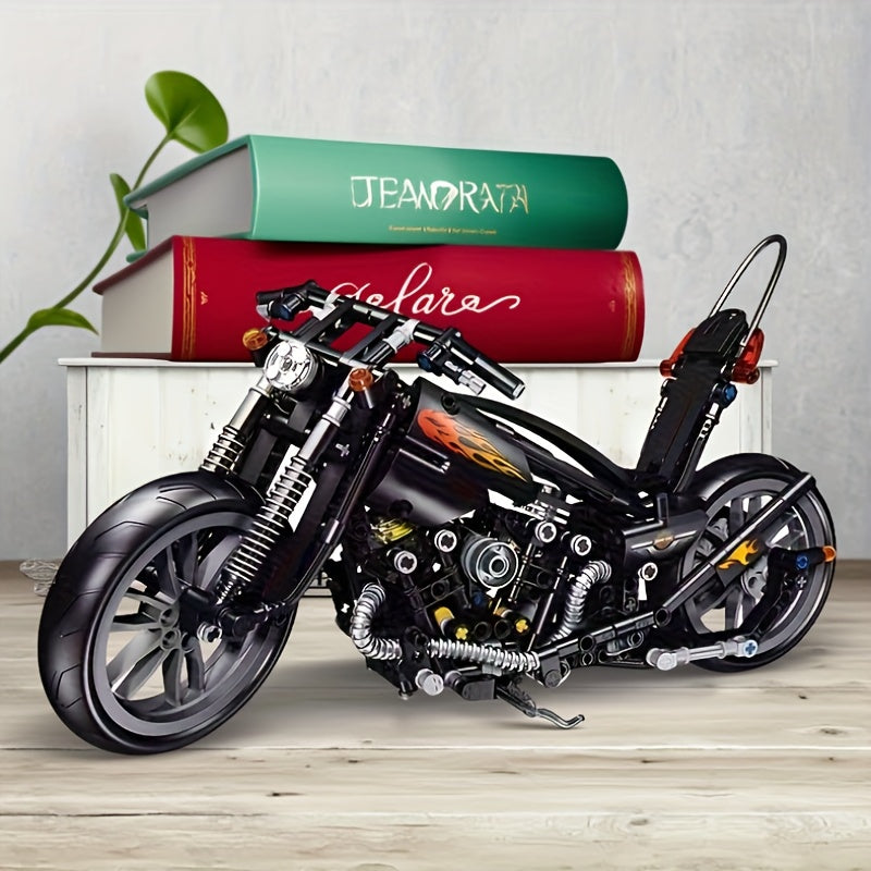 1000 pcs Retro Motorcycle Model Kit for Decoration and Unique Gift Idea