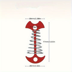 2pcs Outdoor Fishbone Nails Camping Tent Spring Nail