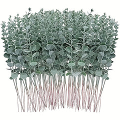 24pcs Artificial Eucalyptus Branches for Room Decoration