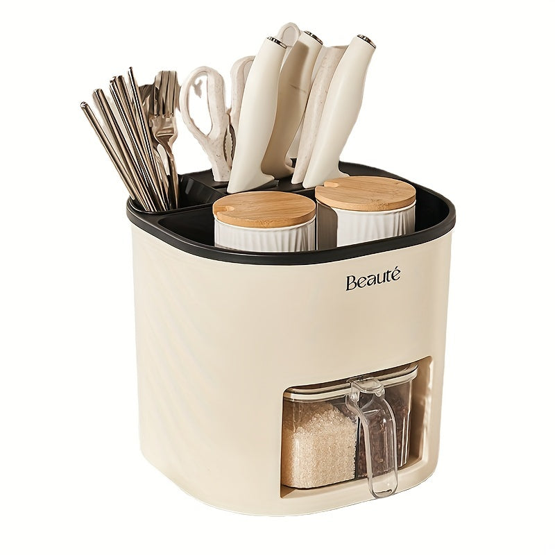 Chopstick Holder Punch Large Capacity Cutlery Storage Organizer
