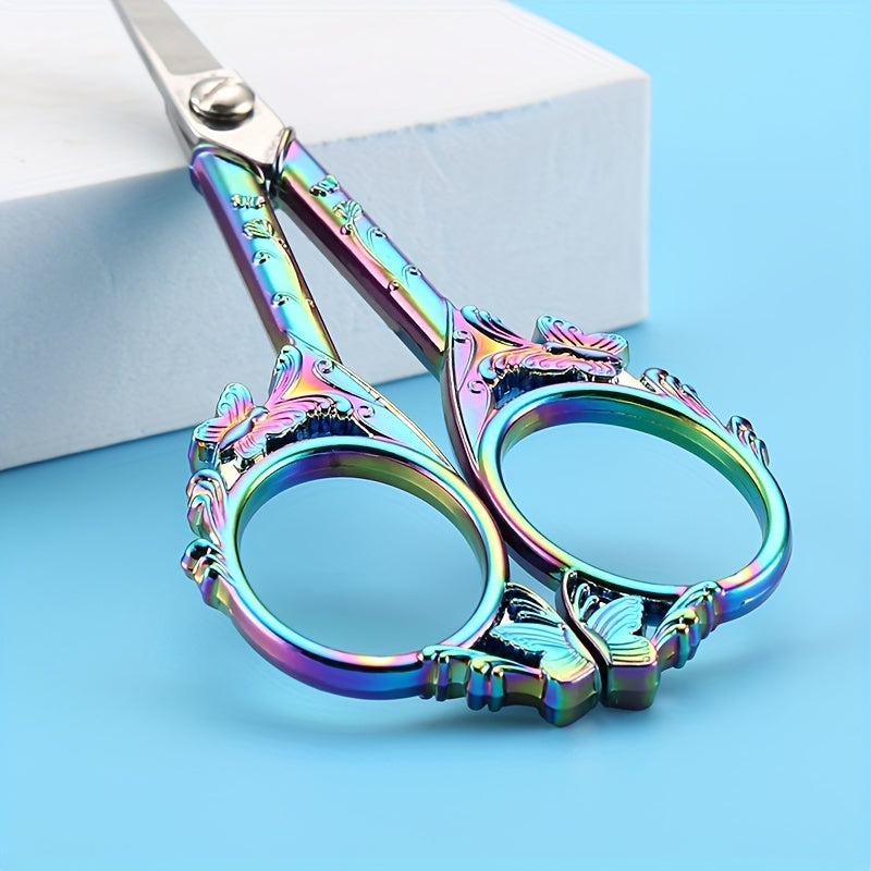 Retro Small Butterfly Scissors Stainless Steel Tea Ceremony Cross Stitching